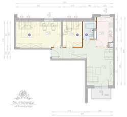 Mieszkanie 3pok, po 67,30m2 + balkon 3,6m2/ogrz. miejskie/ Księże Wielkie