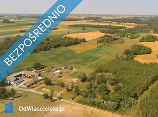 Sprzedam bezpośrednio działkę 5700m2 w otoczeniu lasu i pól, w spokojnej wsi na Kujawach