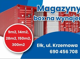 Wynajmę magazyn garaż na strefie w Ełku od 9m do 150m2