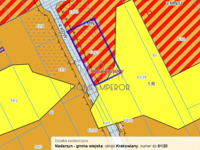 Działka komercyjna Krakowiany