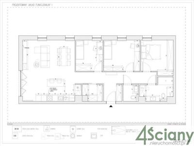 Mieszkanie na sprzedaż 4 pokoje Warszawa Mokotów, 100 m2, 1 piętro