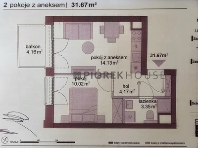 Mieszkanie dwupokojowe na sprzedaż