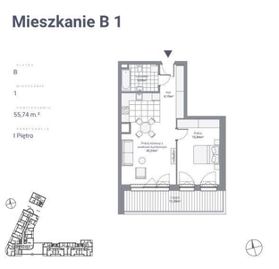 Nowoczesne Mieszkanie 2-pokojowe z Wielkim Tarasem