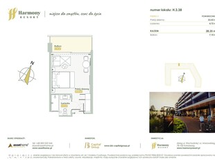 Harmony Resort | apartament 1-pok. | H.3.38