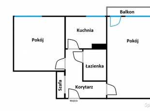 Mieszkanie 38 m2 Łódź Teofilów 2 pokoje balkon Bezpośrednio