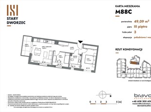 Nowe mieszkanie trzypokojowe(NrM 88C)