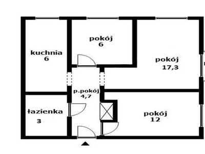 3-pokojowe mieszkanie 48,20m2 Warszawa Sadyba