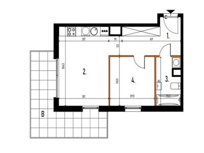 Mieszkanie na sprzedaż 42,00 m², piętro 6, oferta nr 99298