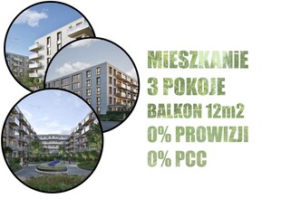 Katowice Paderewskiego 3 pokoje balkon 12m2