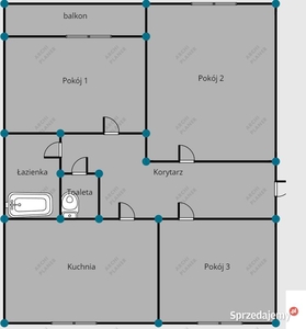 Mieszkanie 3 pokoje 64 metry