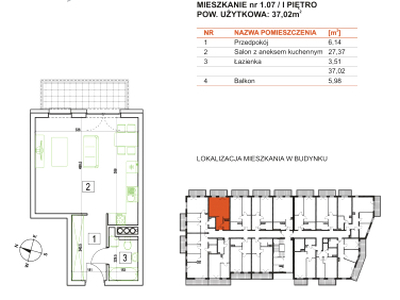 Nowe mieszkanie Główna, ul. Studniarskiego