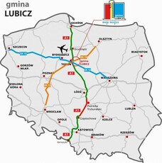 Działki przemysłowe Lubicz Dolny/k.Torunia 1,7 ha - 18 ha