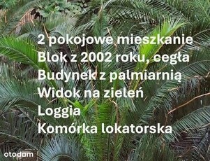 Jasne 2 pokojowe mieszkanie z garderobą i loggią