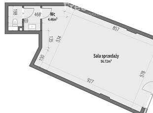 Lokal biurowo-usługowy 56m, na parterze