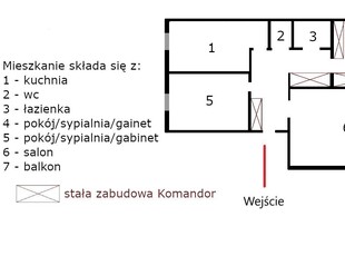 Mieszkanie 3 pokoje na 2p. 60m2 blisko SKM