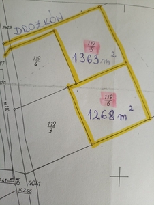 Drożków działka z warunkami zabudowy 1363 m