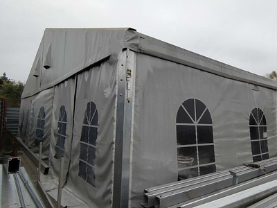 Hala namiotowa aluminiowa używana 15 x 35 x 3m