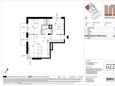 Mieszkanie 62,6m2 - duży balkon