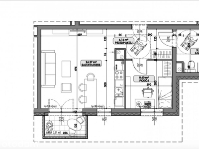 Mieszkanie pod klucz - 44.80m2 - Ponikwoda