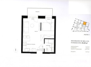 Nowa inwestycja 1 pokój 30,38 m2, balkon 5 m2