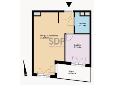 Mieszkanie na sprzedaż 36,51 m², piętro 4, oferta nr 30240