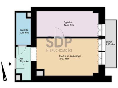 Mieszkanie na sprzedaż 38,80 m², piętro 2, oferta nr 30173