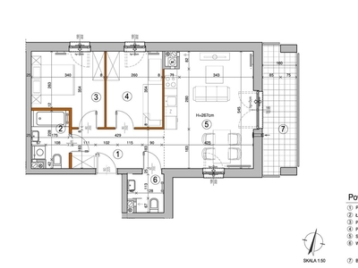 Trzy pokoje + balkon 9m2 - IVQ 2025