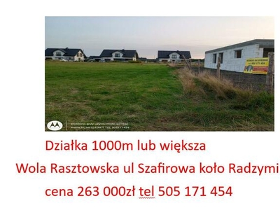 Działka 1750m szerokość 12m pełne media Kobyłka Ossów