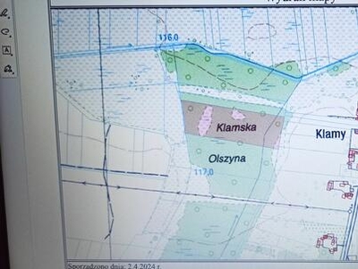 działka KLAMY - 2,18 ha