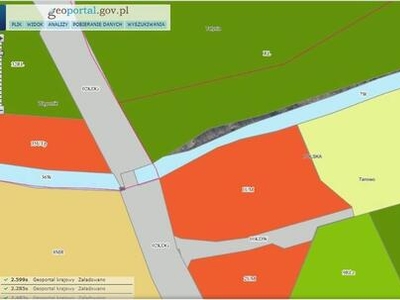 Działka,Tanowo,gm.Police,3166m2,plan-usługi.