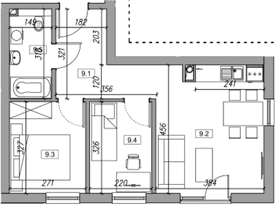 Nowe mieszkanie Zawada 423 A-H