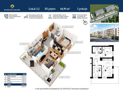Blok 2 | Apartament 45 m² | Centrum | Windy