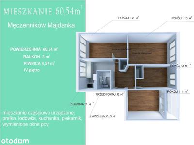 Przestronne mieszkanie Męczenników Majdanka