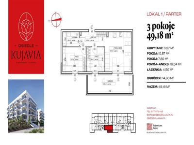 2-pokojowe mieszkanie 45m2 + loggia Bezpośrednio