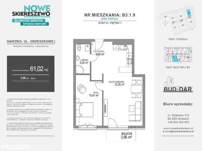 Przestronne 2-pokojowe mieszkanie ul.Orzeszkowej