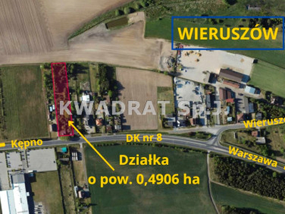 Działka inwestycyjna Wieruszów