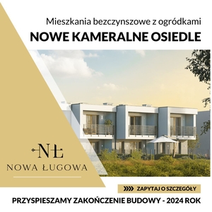 3 pokojowe BEZCZYNSZOWE mieszkanie 54 m2 z ogrodem