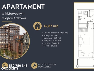 Apartament przy Tauron Arenie, !0% Prowizji i Pcc!