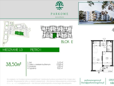 Mieszkanie 2 pokojowe, nowe budownictwo, parking