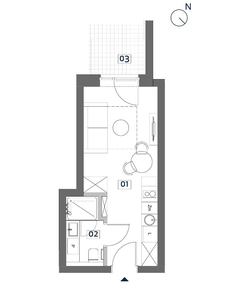 Rose Park | apartament 1-pok. | A.00.01