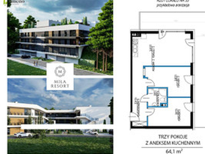 Mieszkanie na sprzedaż, 64 m², Olsztyn Dajtki