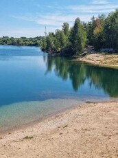 Własna linia brzegowa plaża las prywatne jezioro Krępnica Bolesławice