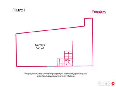 Budynek handlowo-usługowy w centrum Malborka.