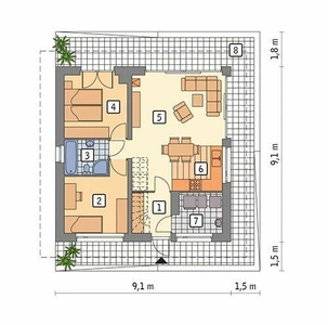 DOM W STANIE SUROWYM ZAMKNIĘTYM 110m2 TRZCIANA