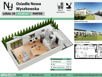 Osiedle Nowa Wyszkowska, 106m2, 84m2 ogródek, 2MP