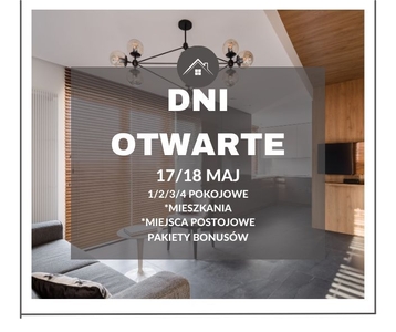 4 pokoje dni OTWARTE 17/18 maj PAKIETY bonusów