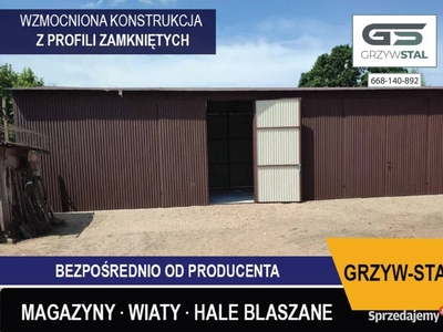 G22 Garaż Blaszany /Wiata Blaszana / Magazyn / Blaszany/ Hala - GRZYWSTAL