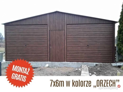 Garaż Blaszany 7x6 , bramy uchylne , magazyn , wiata, garaze - GrzywStal