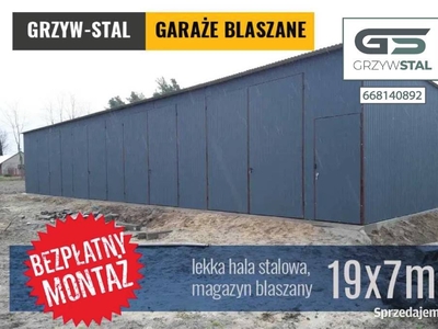 Garaż Blaszany - Hala , Garaże Blaszane - Wiata | Magazyn - GRZYWSTAL