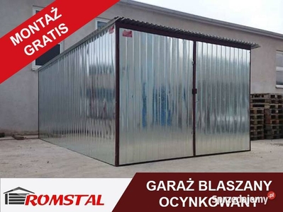 Garaż Blaszany OCYNKOWANY 3x5 - Blaszak , Garaże - Romstal